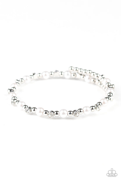 Paparazzi Bracelet - Decadently Dainty - White