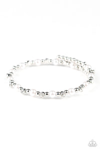 Paparazzi Bracelet - Decadently Dainty - White