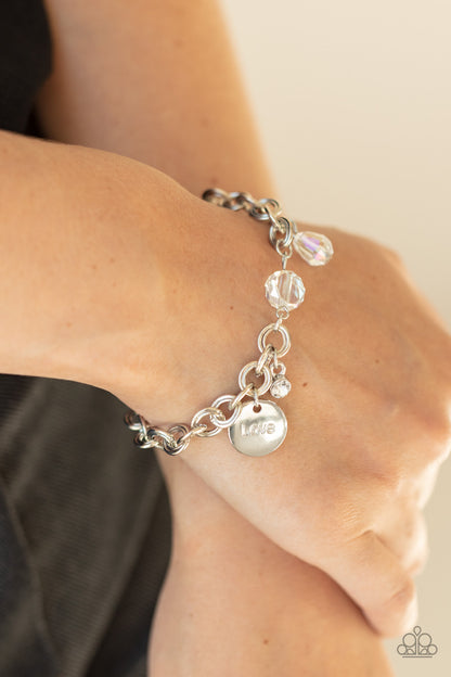 Paparazzi Bracelet - Lovable Luster - White