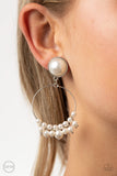 Paparazzi Earrings - Seize Your Moment - White