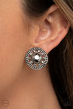 Paparazzi Earrings - Dazzling Definition - Silver