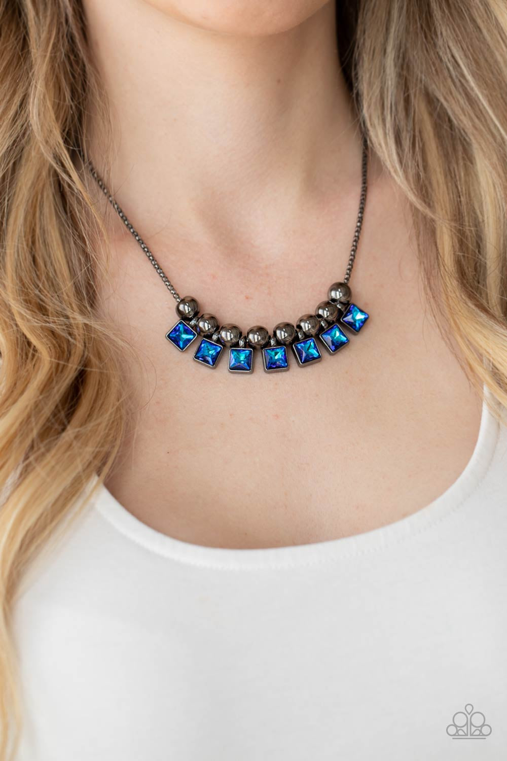 Paparazzi Necklace - Graciously Audacious - Blue