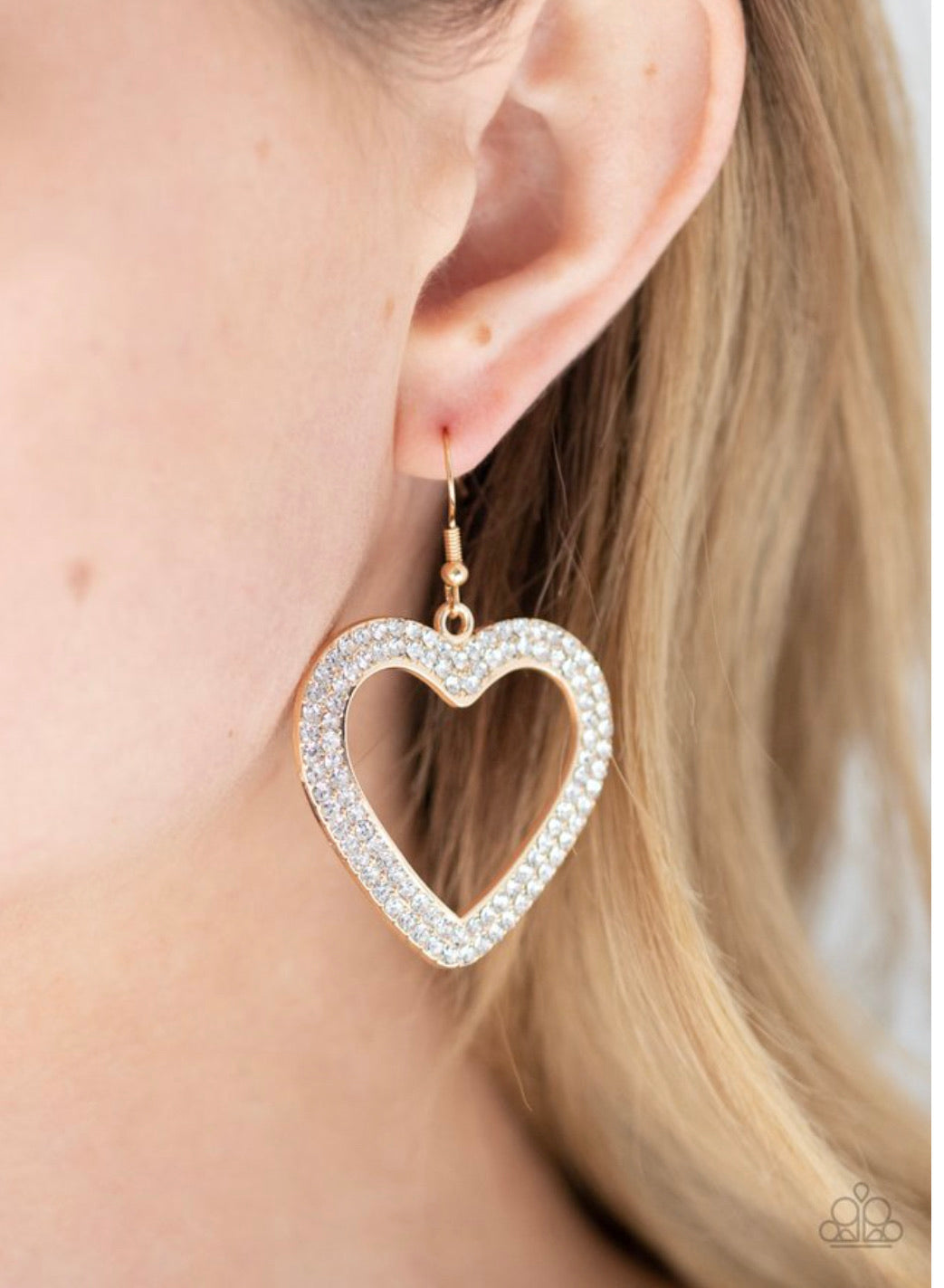 Paparazzi Earrings - GLISTEN To Your Heart - Gold