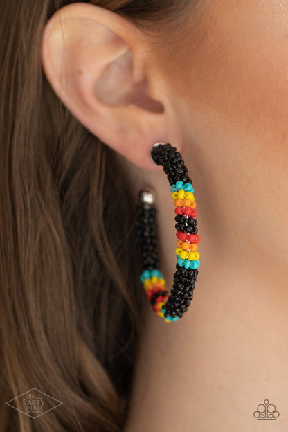 Paparazzi Earrings - Bodaciously Beaded - Black