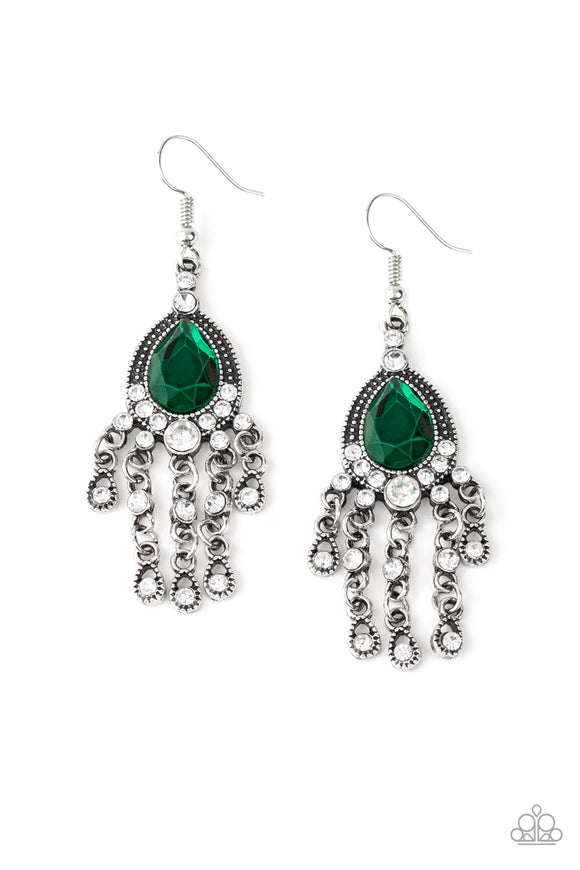 Paparazzi Earrings - Bling Bliss - Green