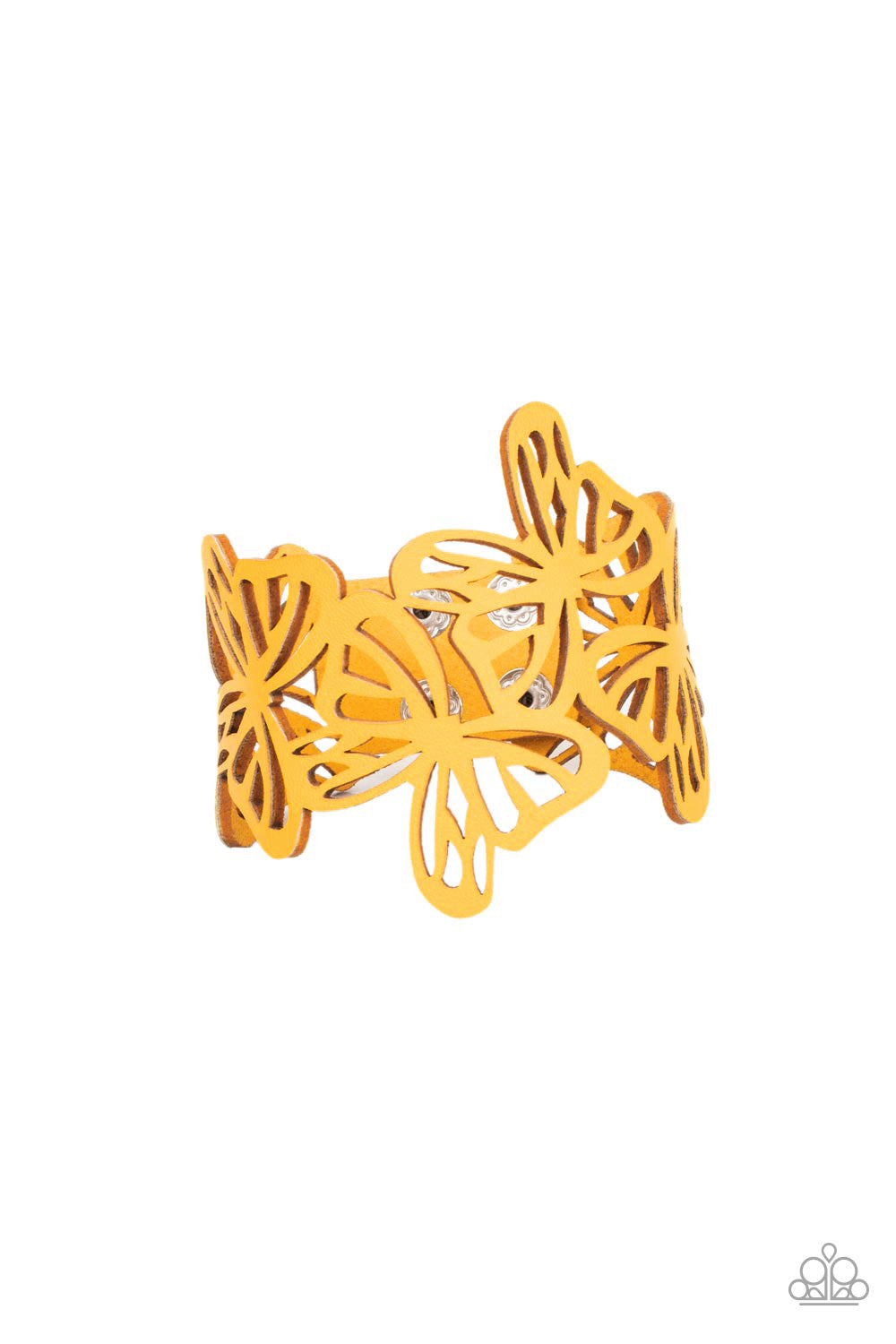 Paparazzi Bracelet - Butterfly Breeze - Yellow