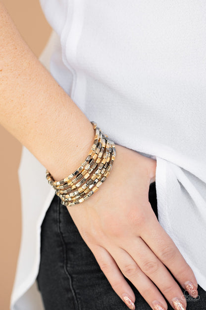 Paparazzi Bracelet - Stunningly Stacked - Multi