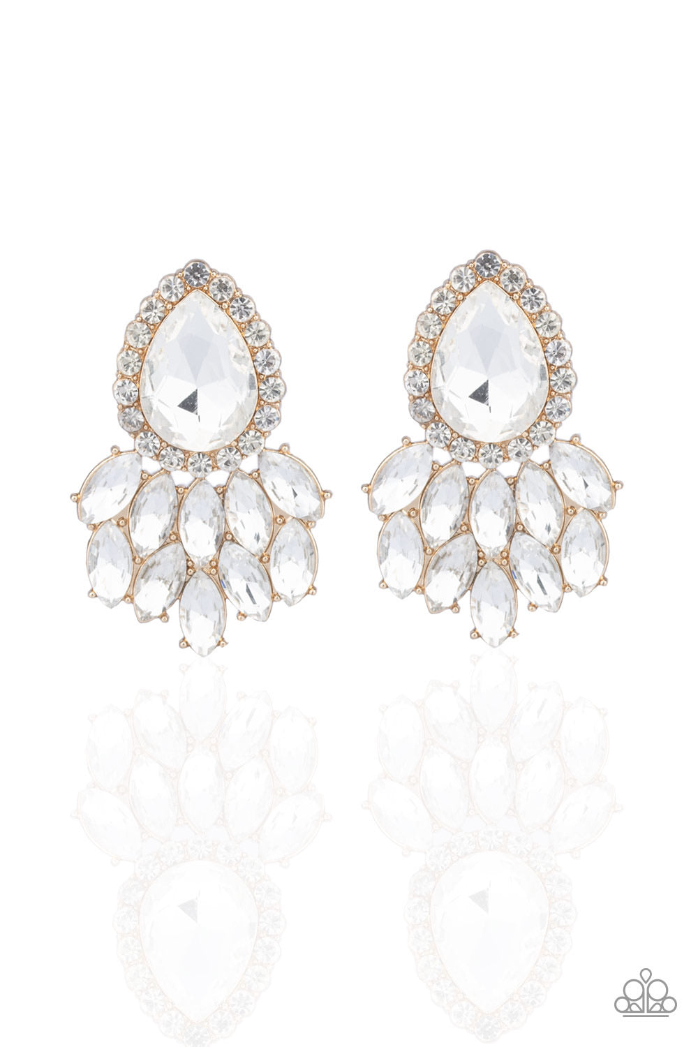 Paparazzi Earrings - A Breath of Fresh HEIR - Gold