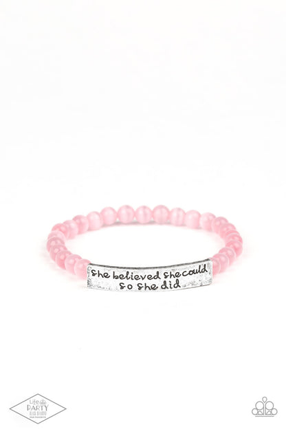 Paparazzi Bracelet - So She Did - Pink