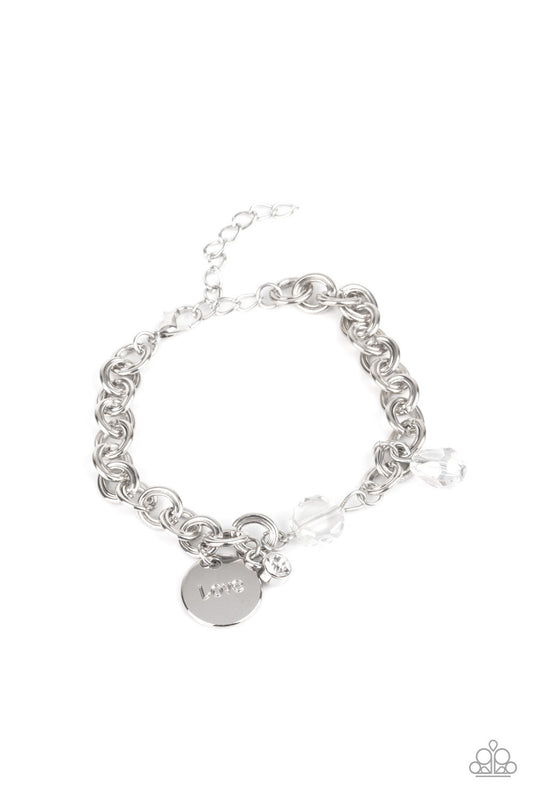 Paparazzi Bracelet - Lovable Luster - White