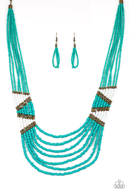 Paparazzi Necklace - Kickin It Outback - Blue