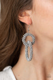 Paparazzi Earrings - Luck BEAD a Lady - Silver