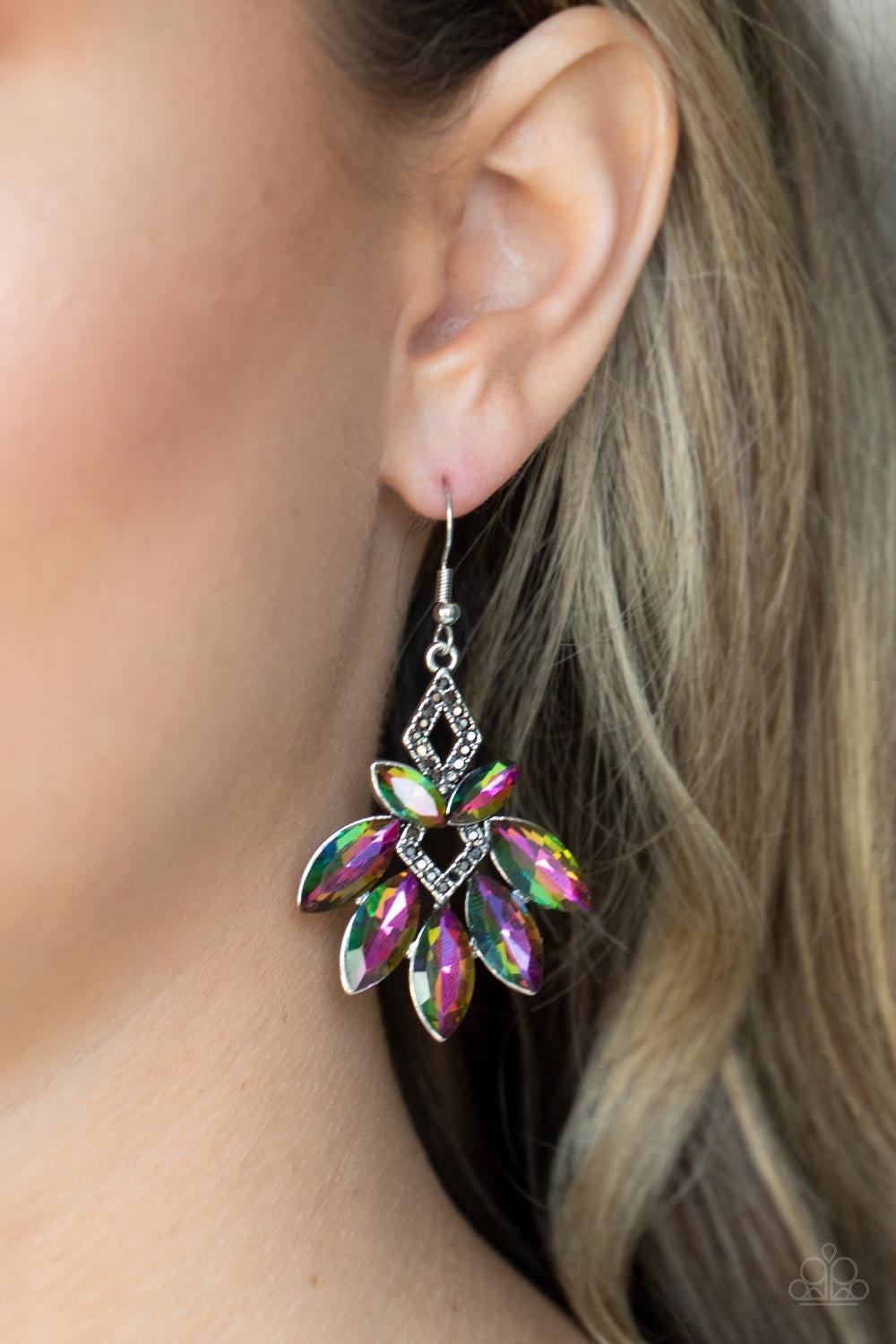 Paparazzi Earrings - Galaxy Grandeur - Multi