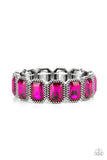 Paparazzi Bracelet - Studded Smolder - Pink