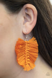 Paparazzi Earrings - Knotted Native - Orange